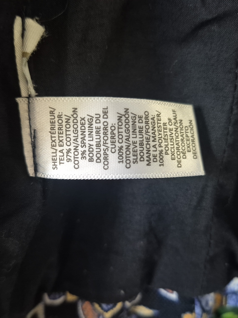 LOFT Navy Floral Embroidered Blazer - Picture 4 of 6